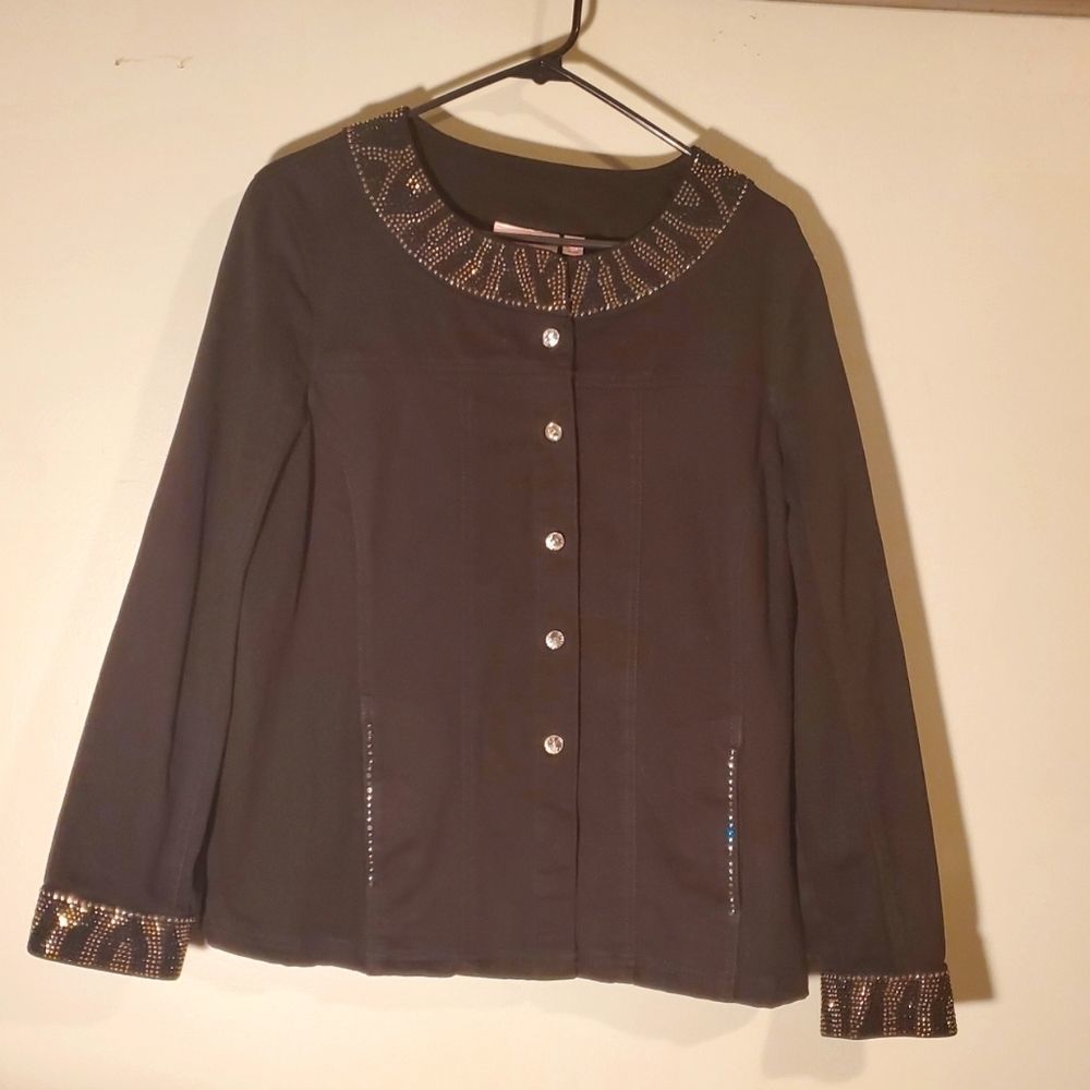 Quacker Factory Jean Jacket, sz. L